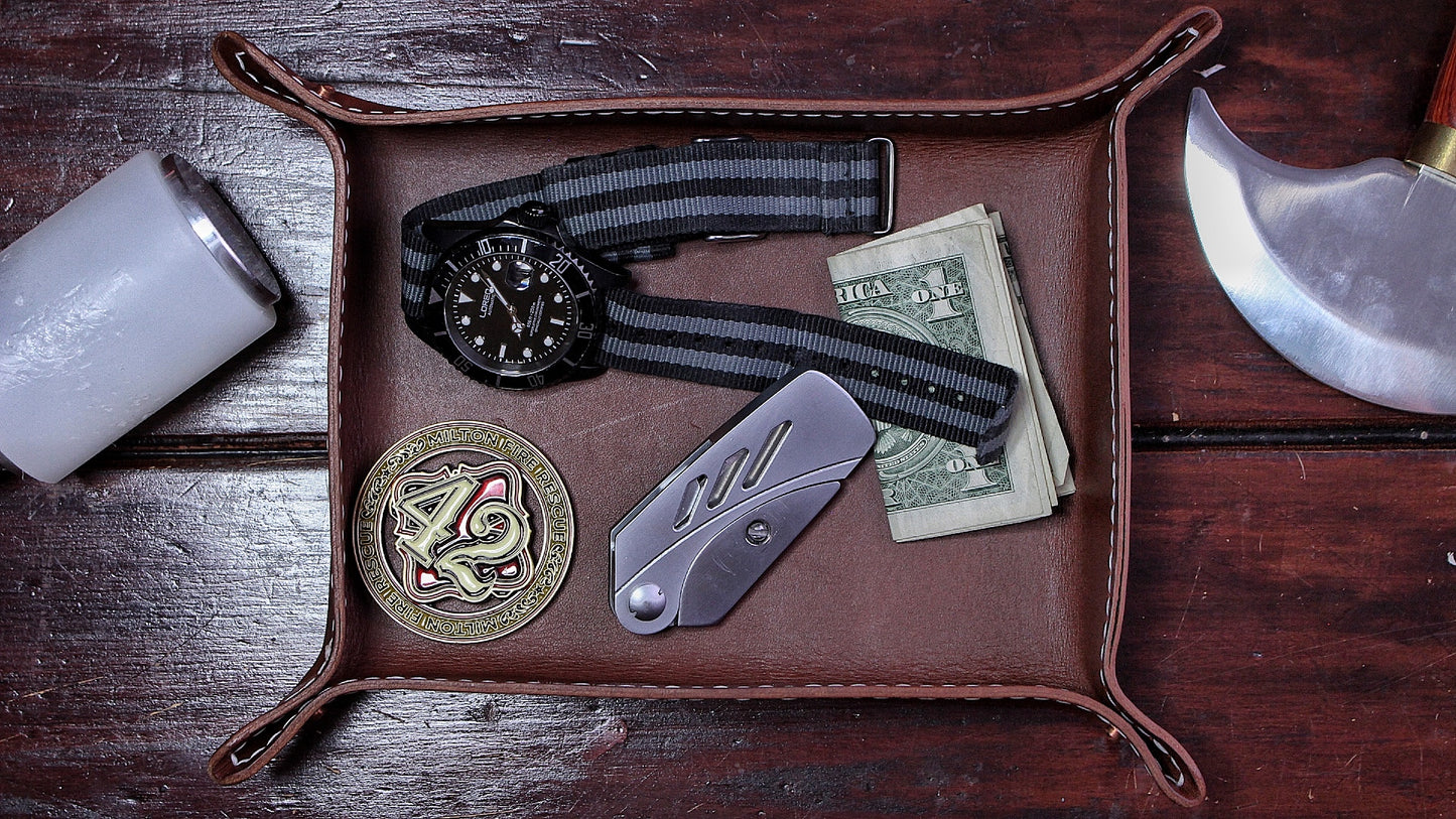 Leather Valet Tray