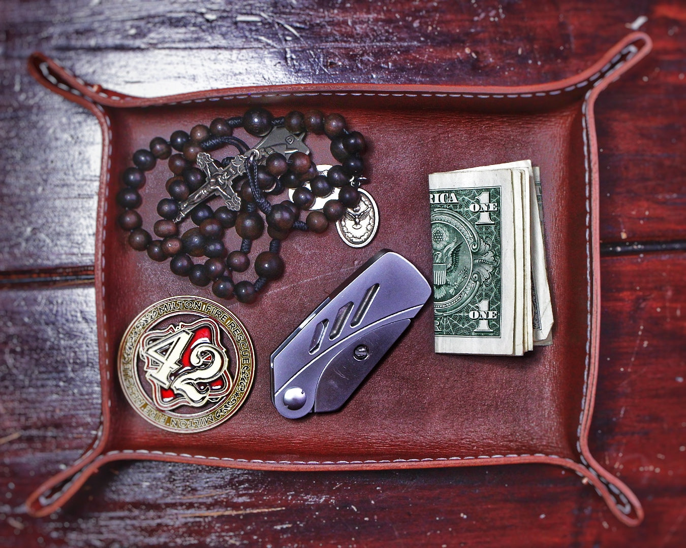 Leather Valet Tray